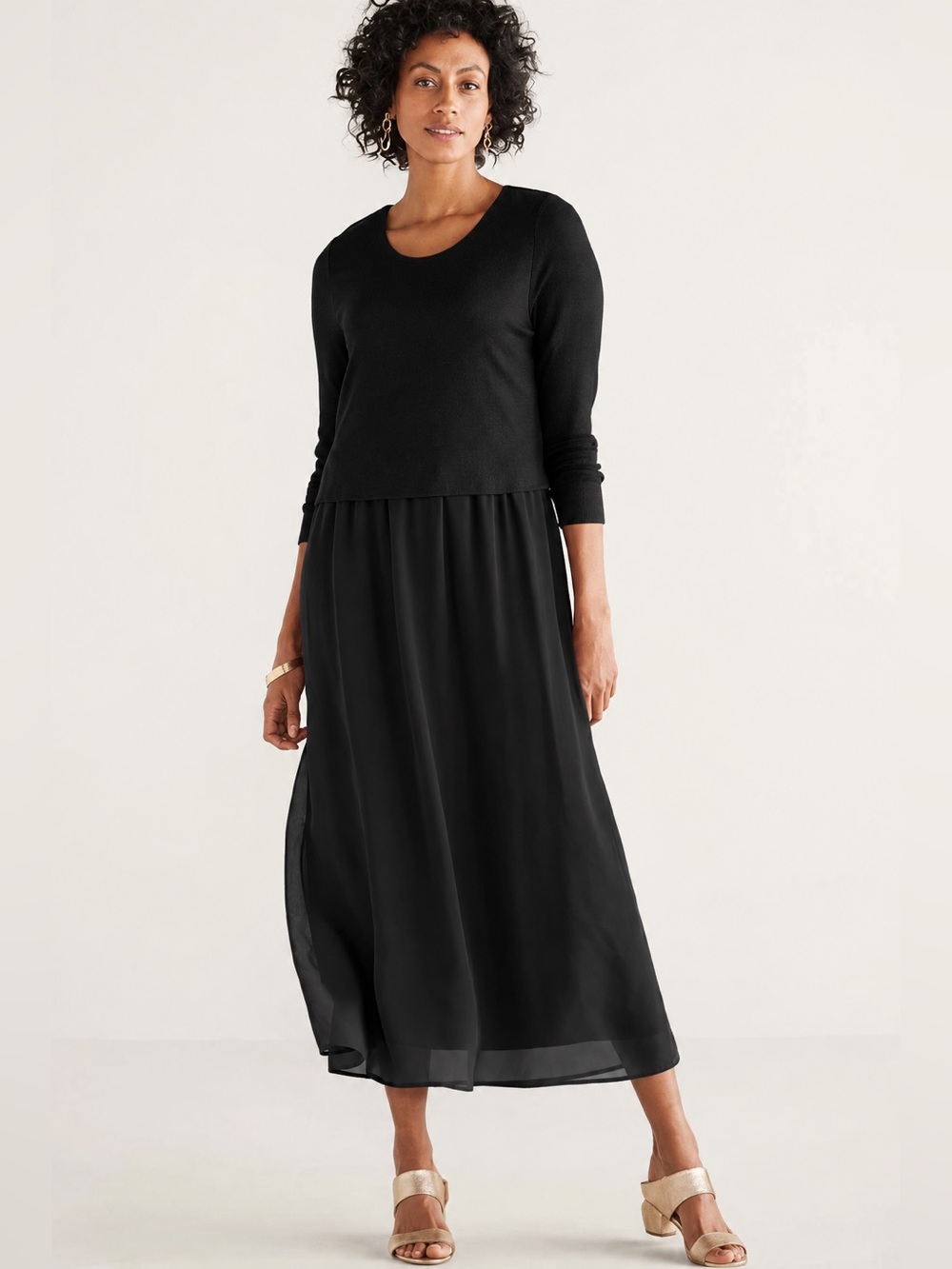Soft Surroundings Cassie Dress Black 1X
Minimalist Feminine Elegant Modest
